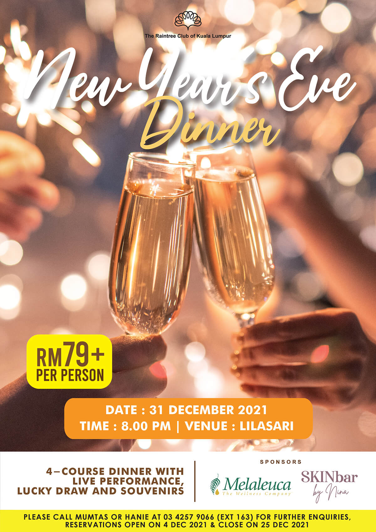 New Year Eve Dinner - Raintree